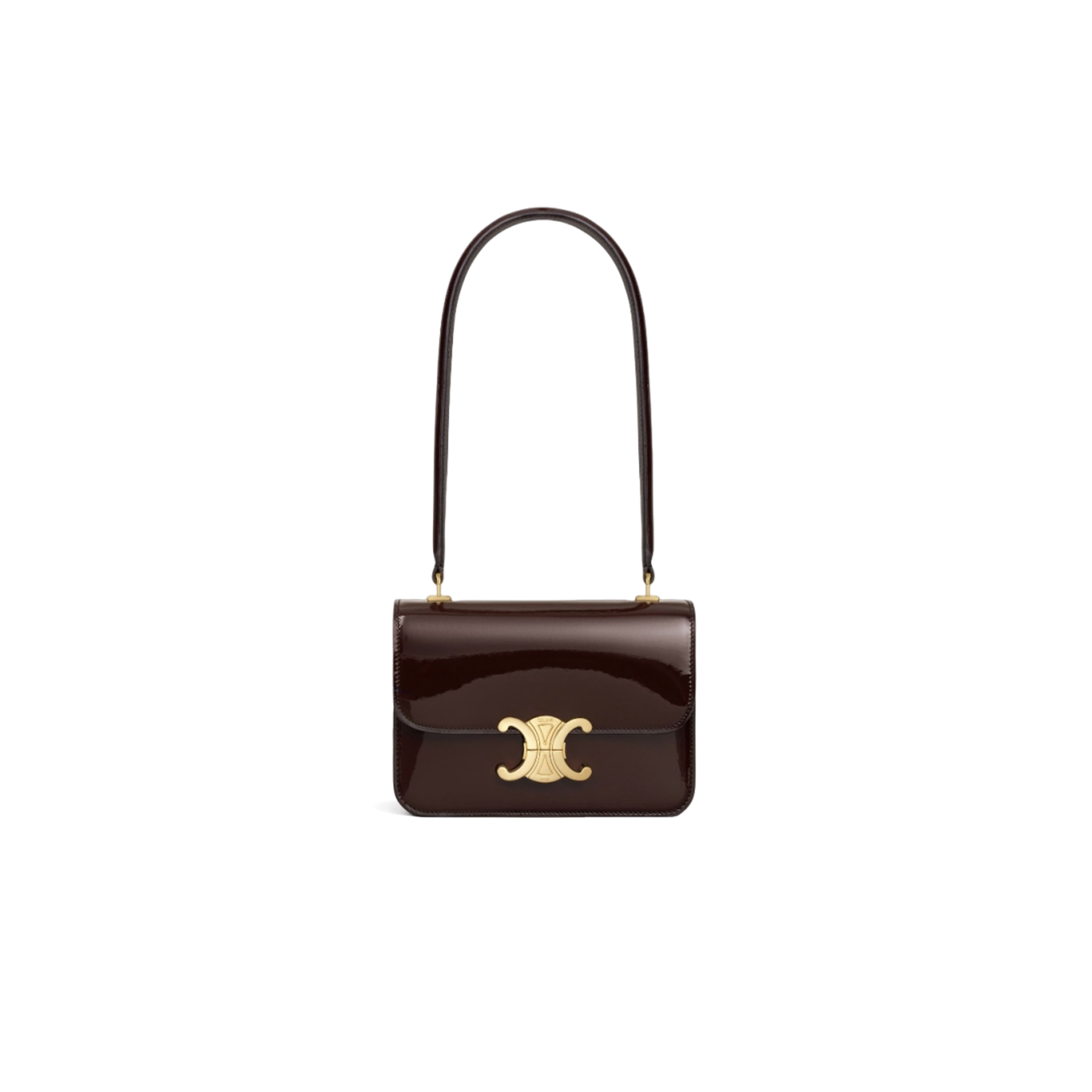 CELINE TEEN GARANCE BAG IN BICOLOUR PATENT CALFSKIN 118053FYE (18.5*13.5*7cm)